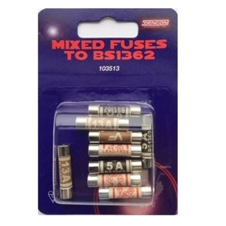 Lyv Mixed Fuses 9pk 3 X 3A 3 X 5A 3 X 13A