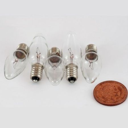 12v Cone Bulb Clear E10 (Each)