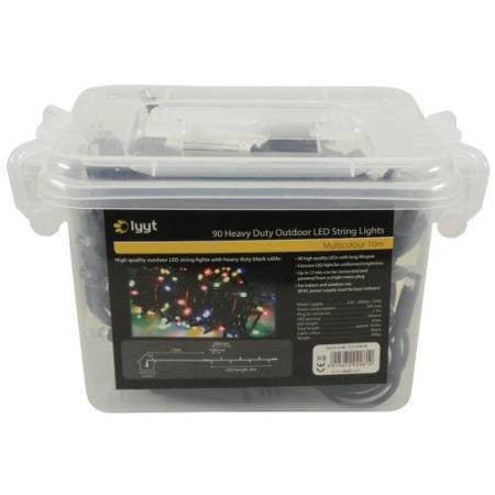 LED H/D 90 Light String Outdoor 9m Multi Coloured