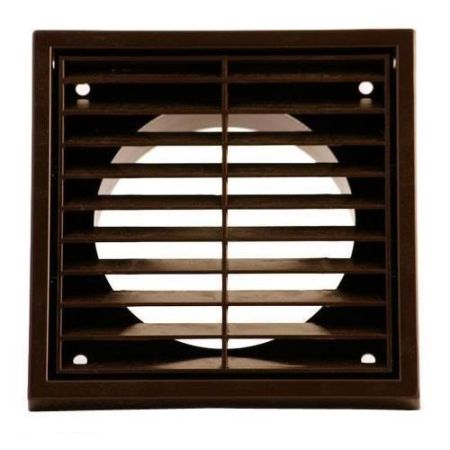 Manrose 4" Fixed Grill Brown