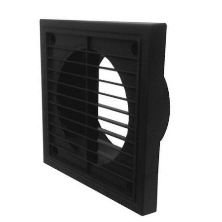 Manrose 4" Fixed Grill Black