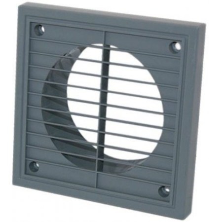 Manrose 4" Fixed Grill Grey