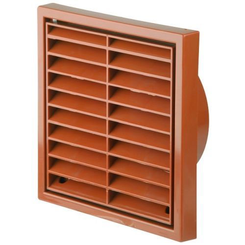 Manrose 4" Fixed Grill Terracotta