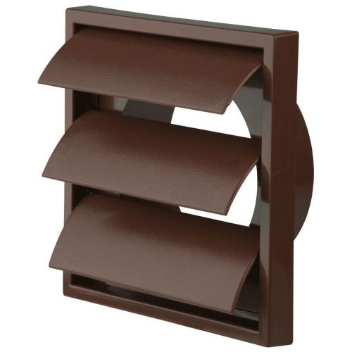 Manrose 4" Gravity Grill Brown