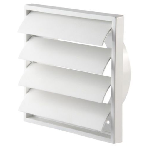 6" Gravity Shut Grill White