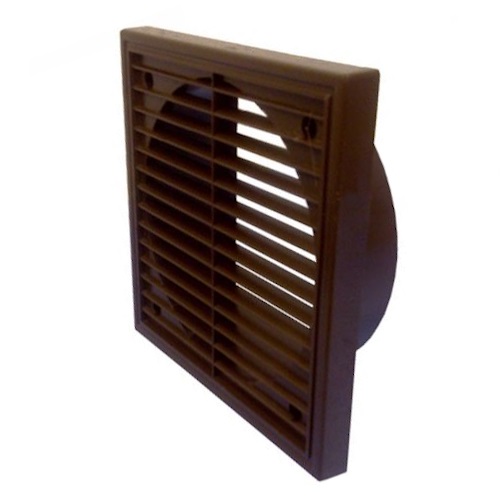 Manrose Brown Waterproof Grill With Damper