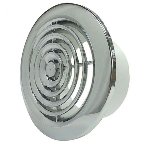 Manrose 4in Circular Vent Polished Chrome