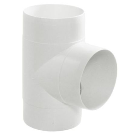 4" Round PVC Tee Piece