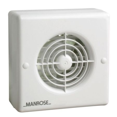 Manrose 4" Fan Auto Shutters Inc P/Cord
