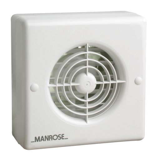 Manrose 4" Fan Auto Shutters Inc P/Cord