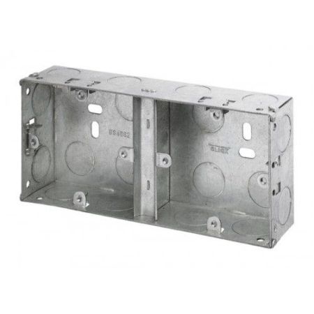1G (1 + 1) 25mm Dual Metal Box