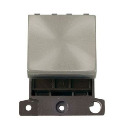 Click Minigrid Ingot Modules 250v 32A DP Switch Module Satin Chrome