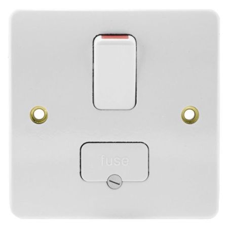 MK Logic Plus 13A Double Pole Switched Fused Spur