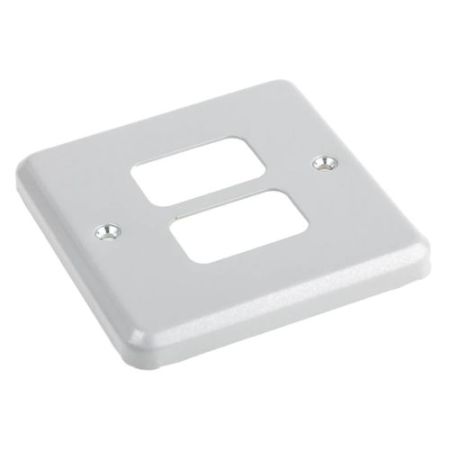 MK 1G 2-Module Metalclad Grid Frontplate