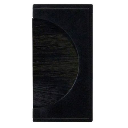 Click New Media Matt Single Media Modules 25x50mm Brush Module Black/Black Brush