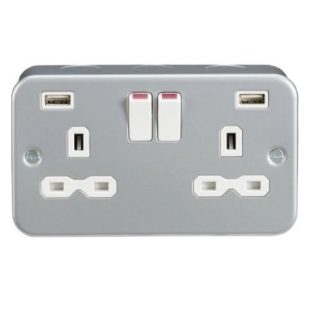 Knightsbridge Metalclad 2G USB Socket
