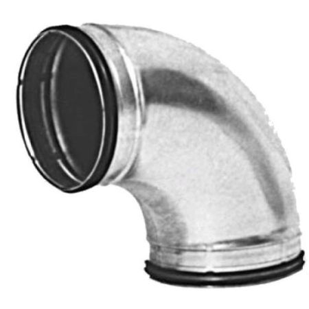 125mm Galv Steel 90deg Metal Bend