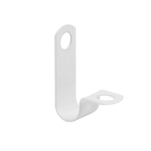 Niglon White PVC Coated P-Clips (Each)