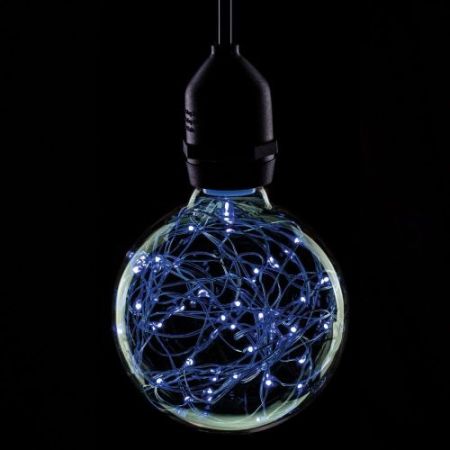 LED G95 Globe 1.7w ES Poly Star Blue