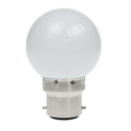 LED Golfball BC 1w White