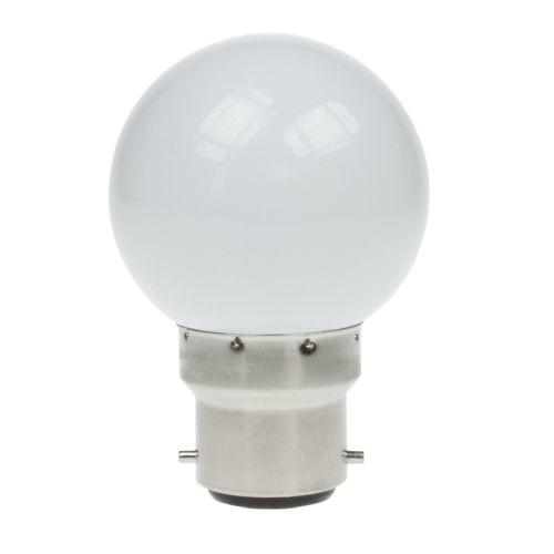 LED Golfball BC 1w White