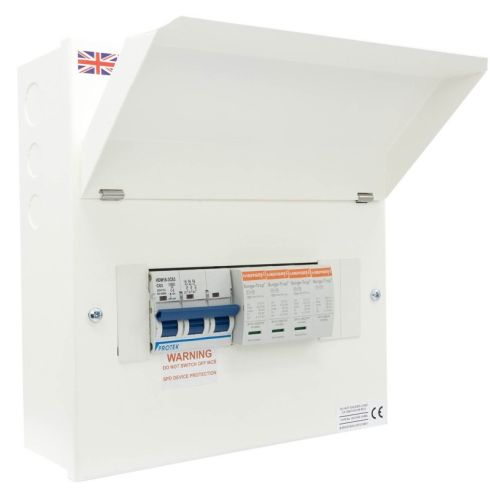 Protek Enclosed Mersen Type.2 Surge Protection To Suit 125A/250a Rated 3ph Boards