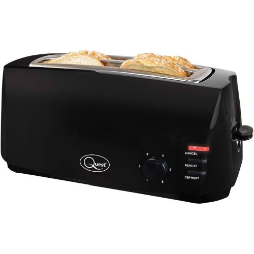 Quest 4 Slice Cool Touch Toaster - Black