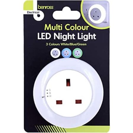 LED Col. Changing Plug Thu. Night Light