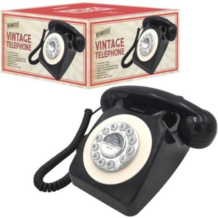 Benross Retro Black Telephone