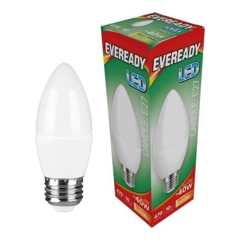 LED Candle ES 5.2w=470l=40w Opal Warm White 2700k
