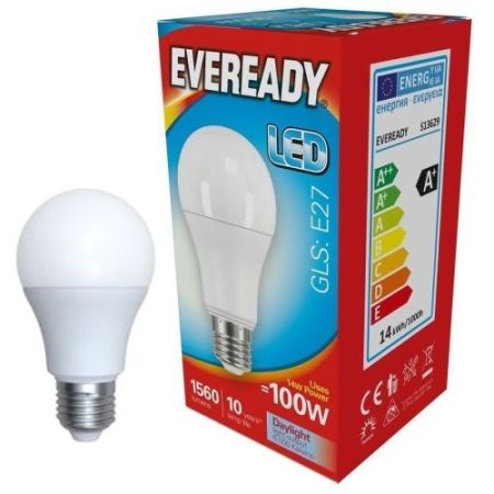 LED GLS ES 13.2w=1560l=100w Opal Daylight 6500k