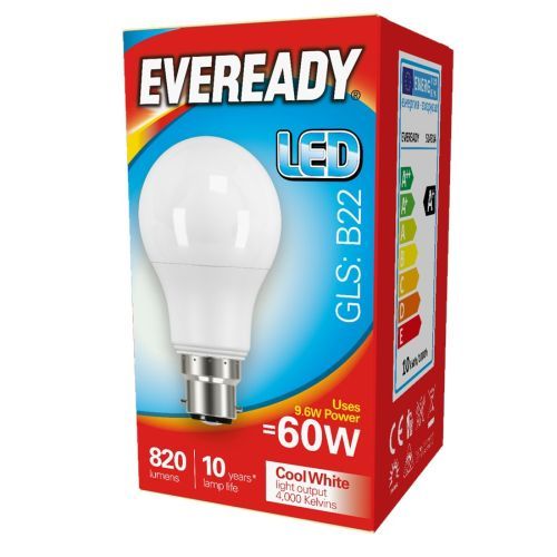 LED GLS BC 8.2w=820l=60w Opal Cool White 4000k