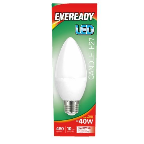LED Candle ES 5.2w=480l=40w Opal Cool White 4000k