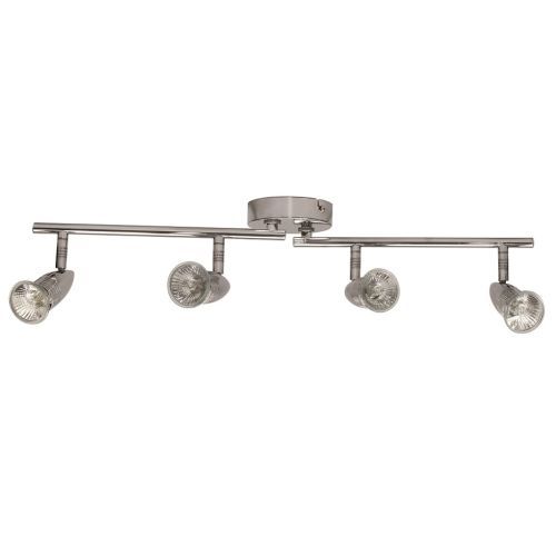 Four GU10 Spot Bar Chrome