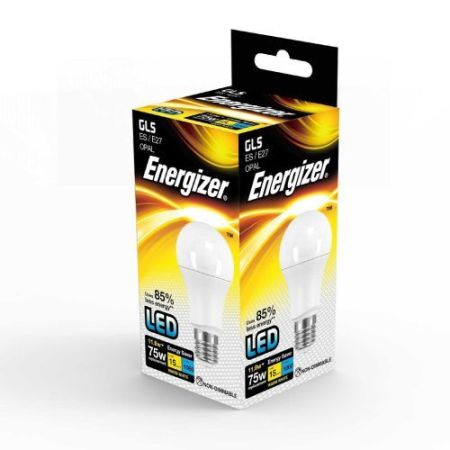 Energizer LED GLS 10.5w=1060l=75w ES Opal Warm White