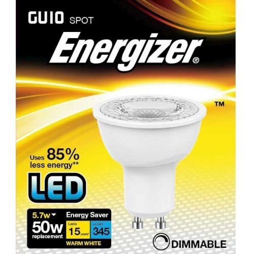 Energizer LED GU10 3.6w=345l=50w Warm White Dim