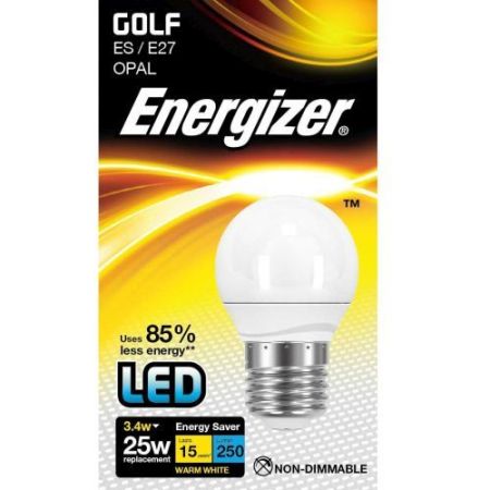 Energizer LED Golfball 3.1w=250l=25w ES Opal Warm White