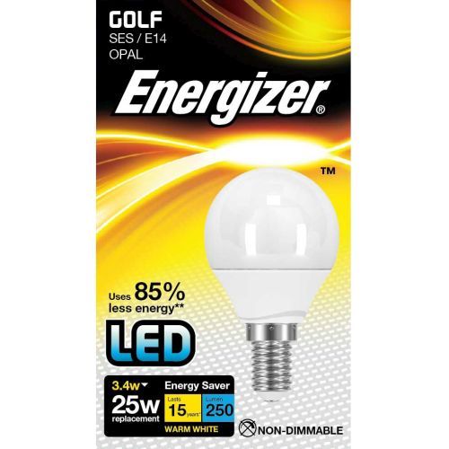 Energizer LED Golfball 3.1w=250l=25w SES Opal Warm White