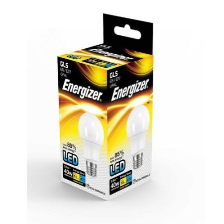 Energizer LED GLS 5.5w=470l=40w ES Opal Warm White