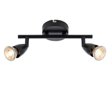 Saxby Amalfi Black 2-Light GU10 Surface Spot Fitting