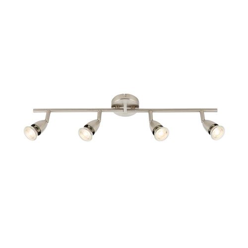 Saxby Amalfi Satin Nickel 4lt GU10 Bar Spot