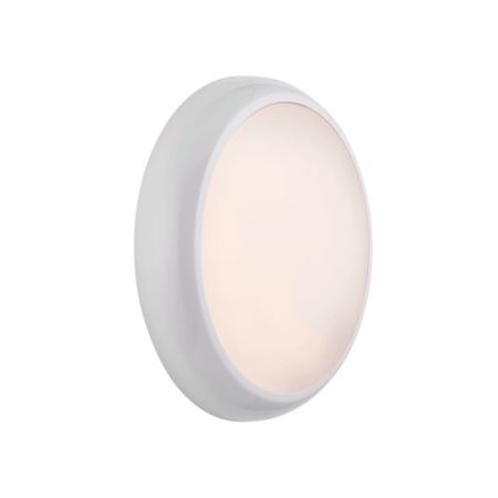 Saxby 9/14/18w IP65 CCT White/Opal Hero Round Bulkhead (5yr Warranty)