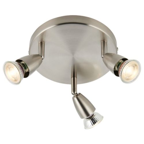 Saxby Amalfi Satin Nickle 3lt Plate Spot Fitting