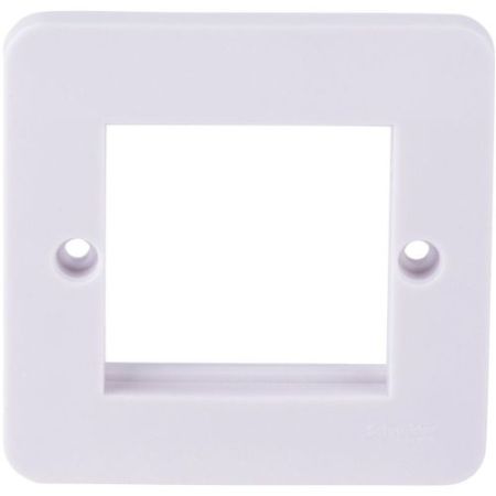 Schneider Lisse Moulded 1 Gang 2-Module Euro Plate