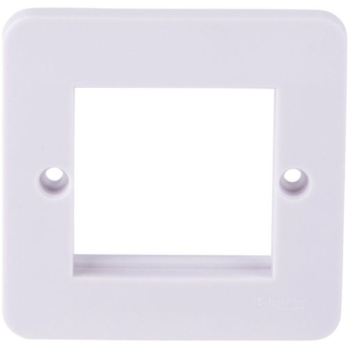 Schneider Lisse Moulded 1 Gang 2-Module Euro Plate