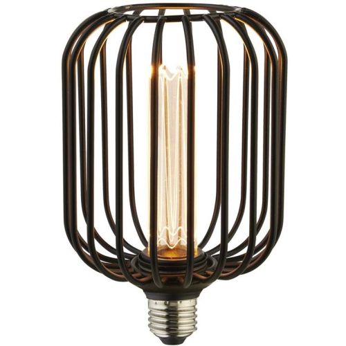 Searchlight Drum Lamp - Black Metal E27