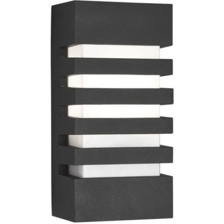 Searchlight Exeter LED Outdoor Wall Light - Dark Grey Aluminium