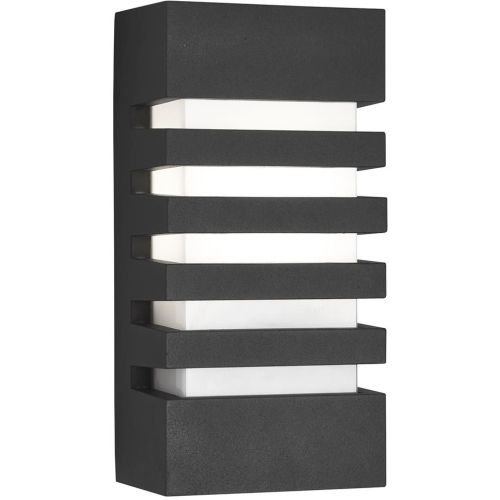 Searchlight Exeter LED Outdoor Wall Light - Dark Grey Aluminium