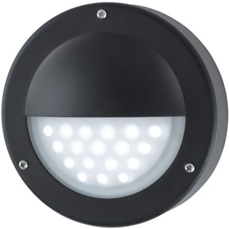 Searchlight Black IP44 18 LED Circular Outdoor Die Cast Alumin