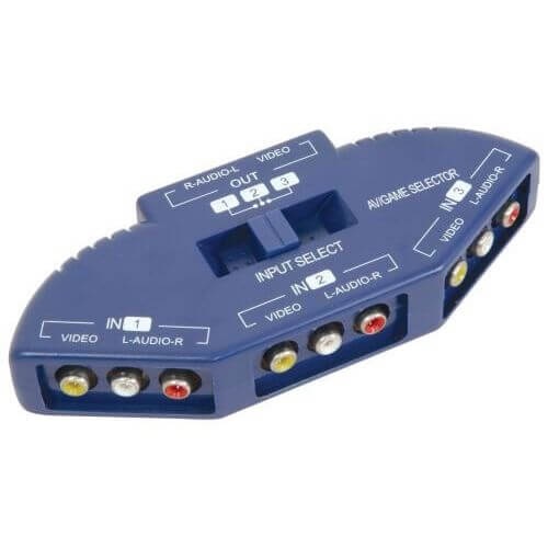 Audio/Video Input Selector 3 Way